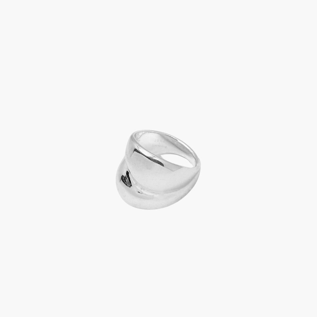 sculpt silver ring