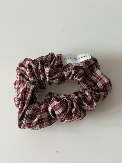 burgundy plaid