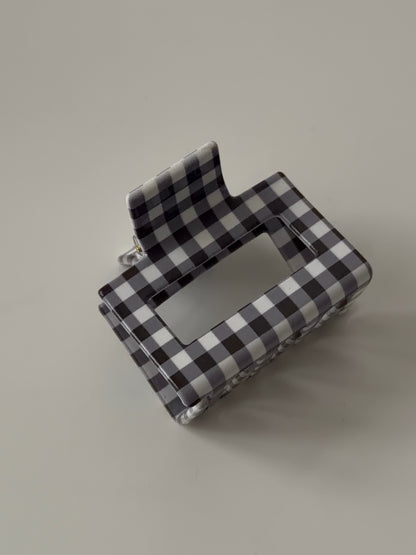 JOSEFIN CLIP in brown gingham