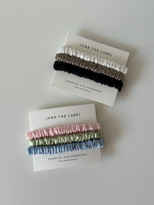 ESSENTIAL SILK SCRUNCHIES (3-Pack)