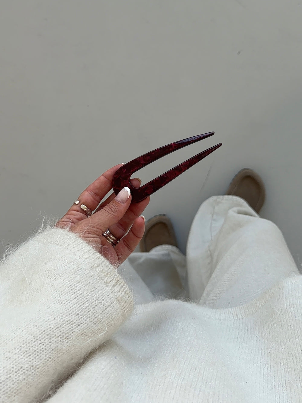 U-PIN in burgundy