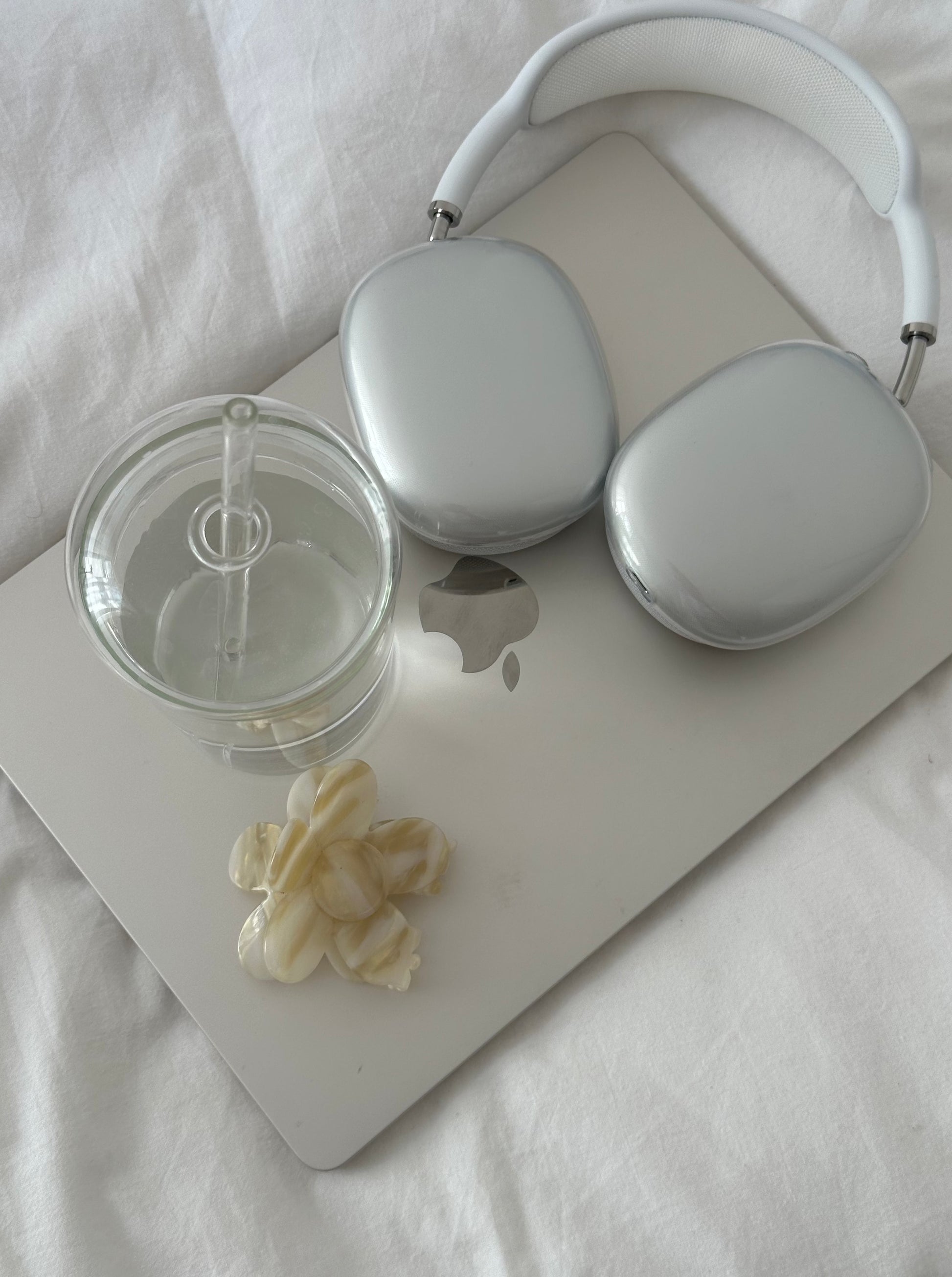 creamy white