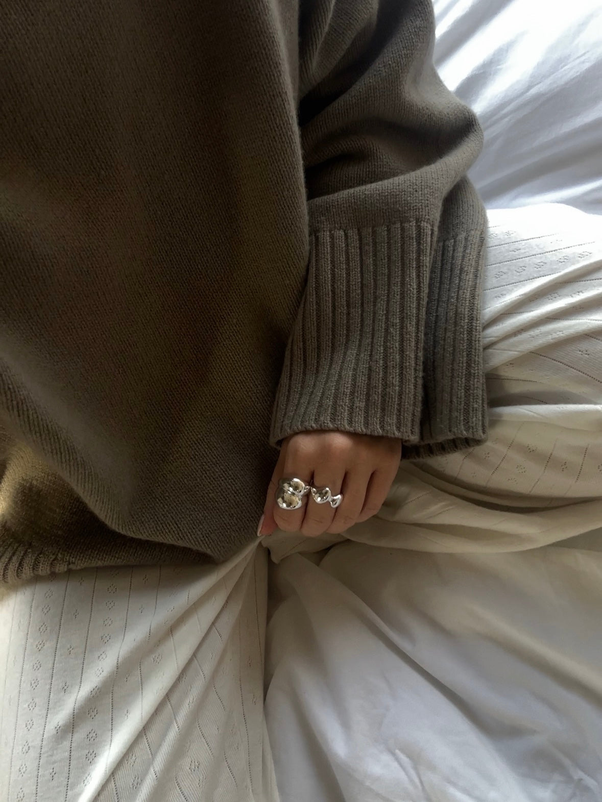ripple silver ring
