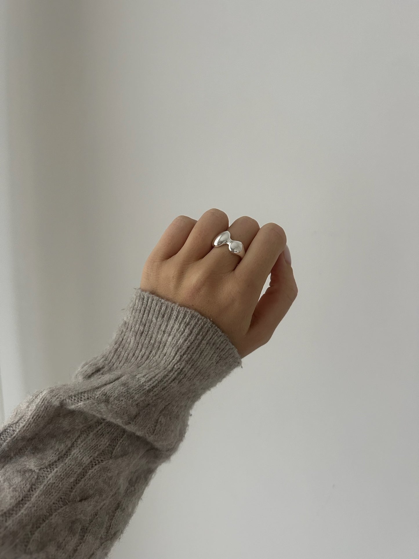 ripple silver ring