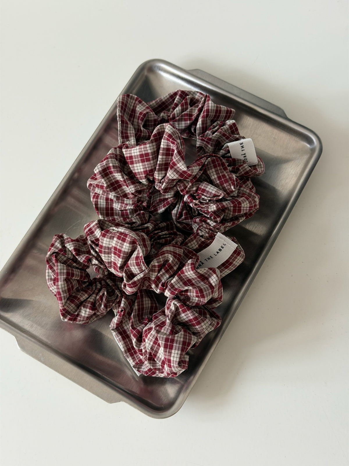 burgundy plaid