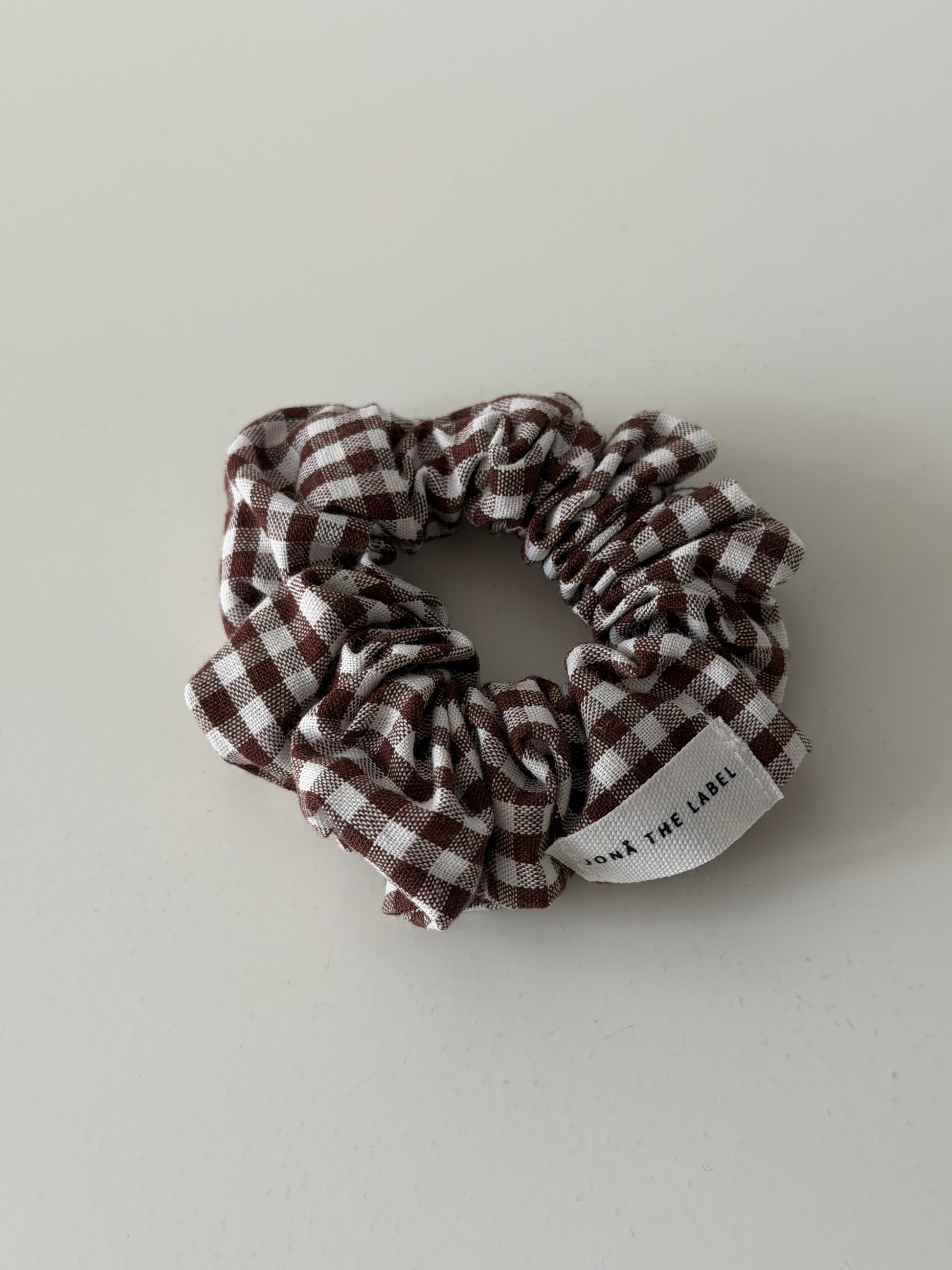 brown gingham
