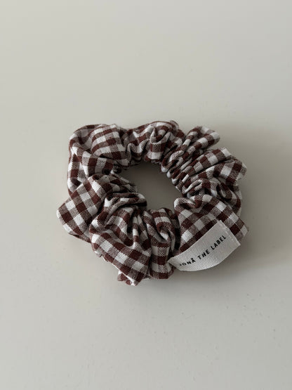 brown gingham