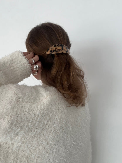 BARRETTE CLIP in tortoise