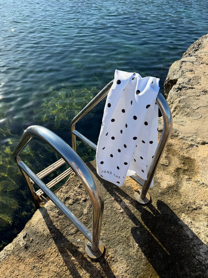 Beach Towel in polka dots