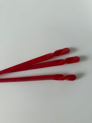 TWISTED HAIRPIN candy red
