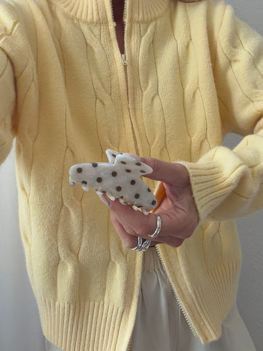 brown polka