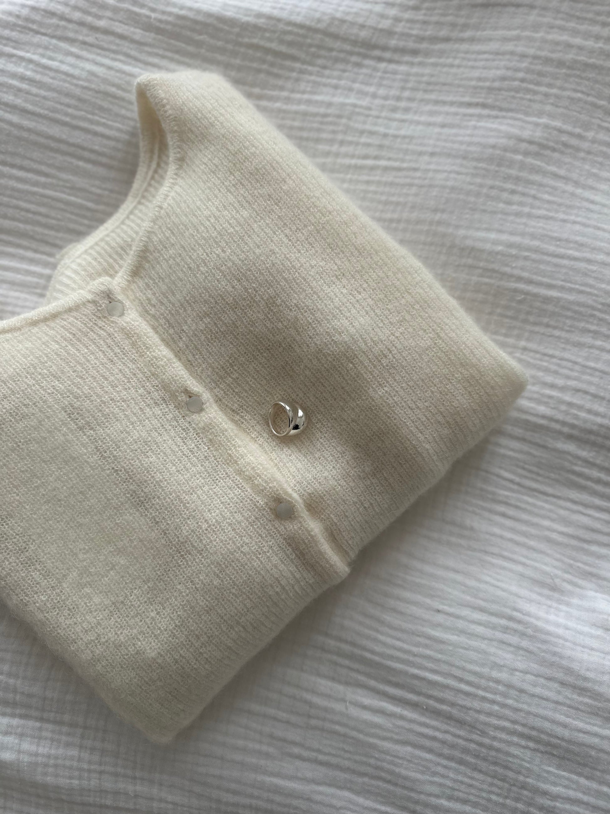 sculpt silver ring